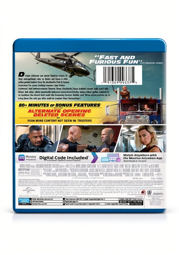 Hobbs Shaw Blu-ray Action Adventure Dwayne Johnson Jason-1