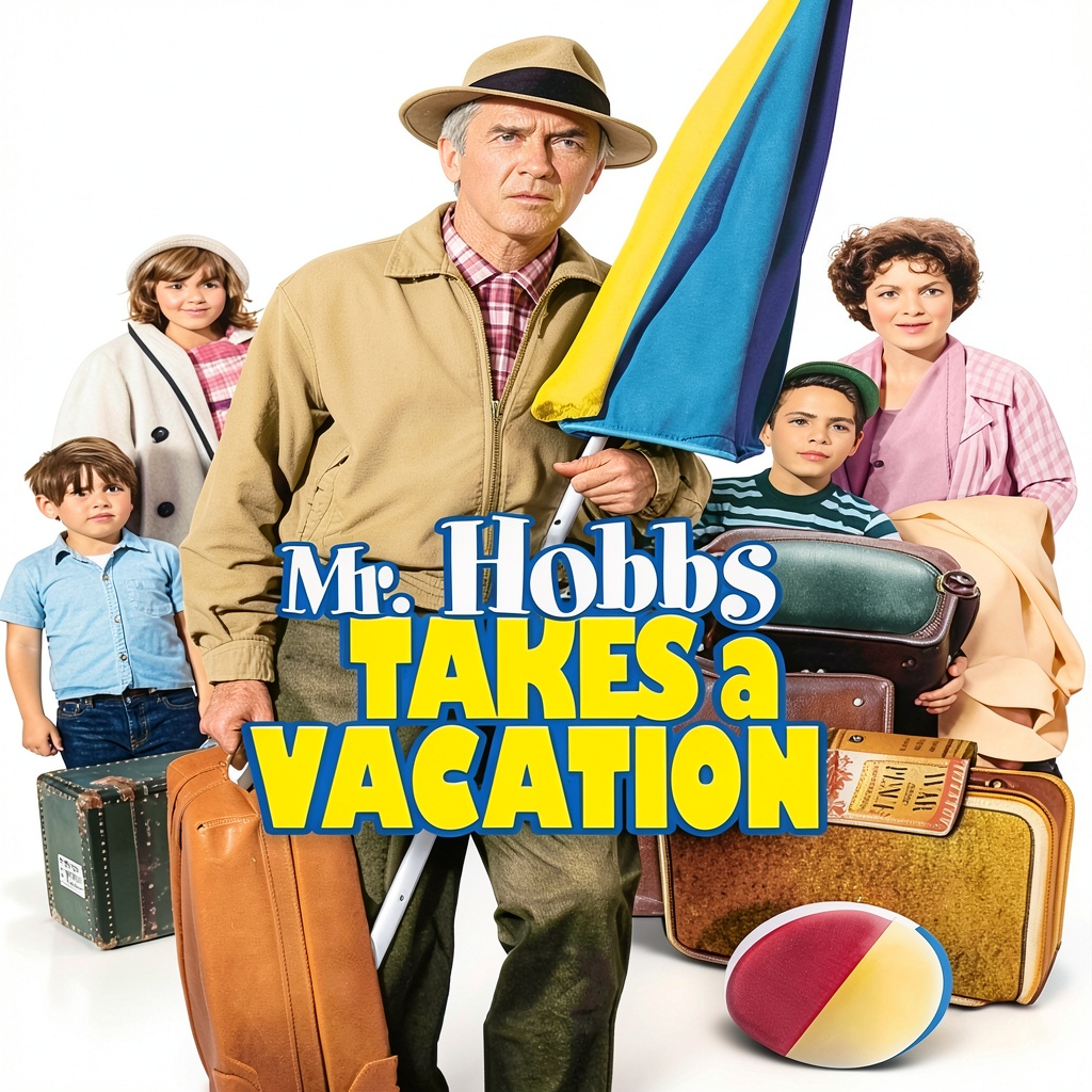Mr Hobbs Takes a Vacation DVD cover showcasing classic comedy artwork