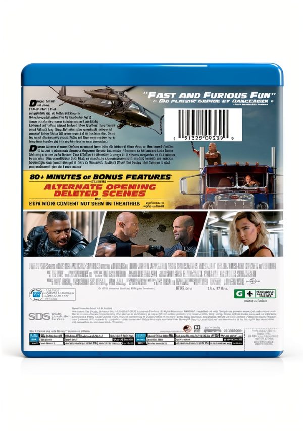 Hobbs Shaw Blu Ray Action Movie Dwayne Johnson Idris Elba-2