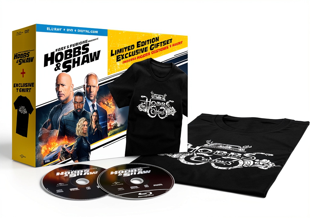 Hobbs Shaw Blu-ray case and disc display