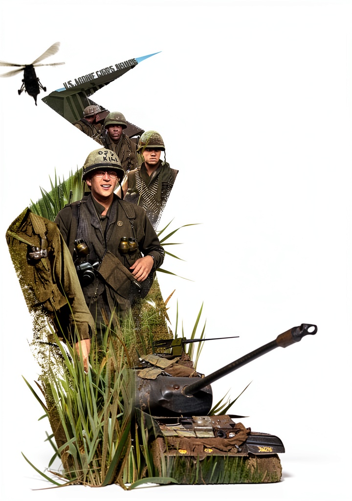 Full Metal Jacket Blu-ray case and discs displayed on a shelf