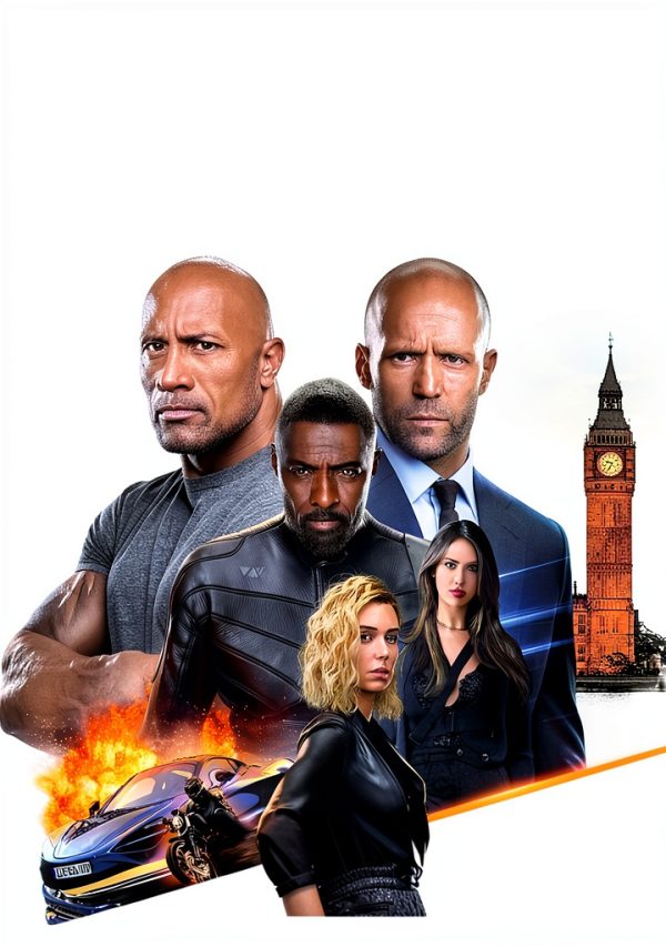 Hobbs Shaw Action Movie Dwayne Johnson Idris Elba-0