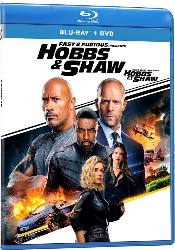 Hobbs Shaw Blu Ray Action Movie Dwayne Johnson Idris Elba-1